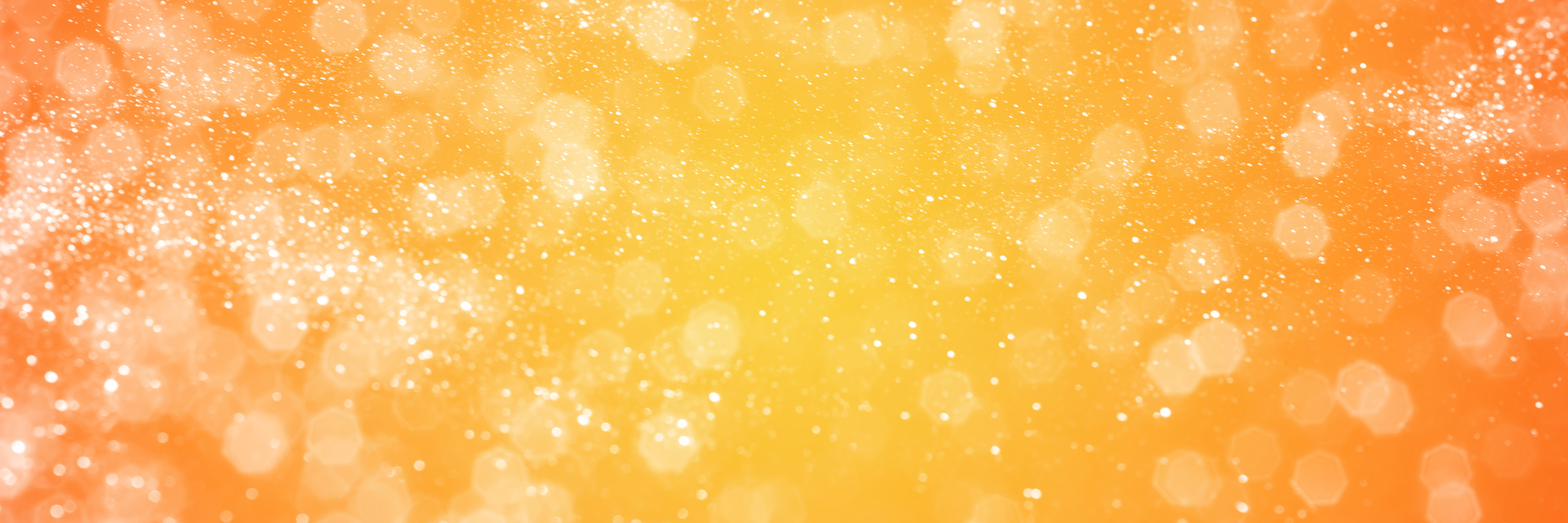 Summer Orange Sparkling Glitter Bokeh Background, Banner Texture